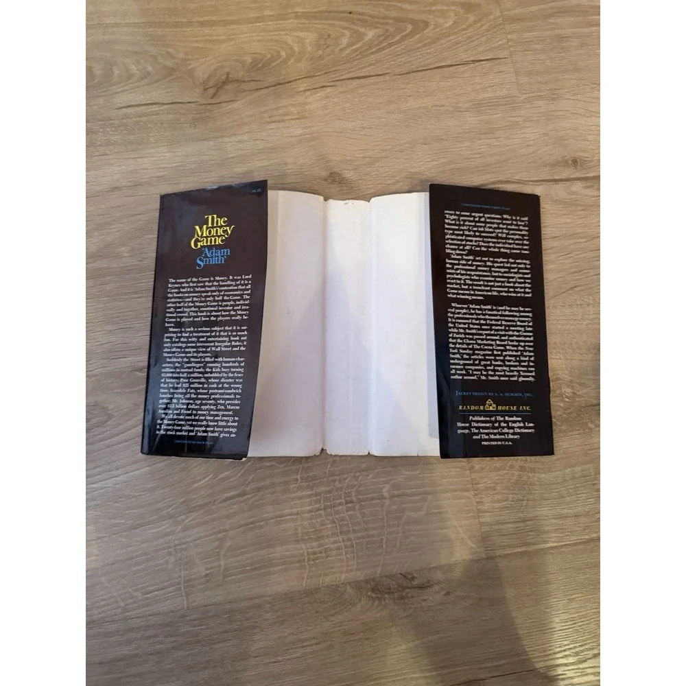 The Money Game Adam Smith Hardcover Dust Jacket 1968 Personal Finance
